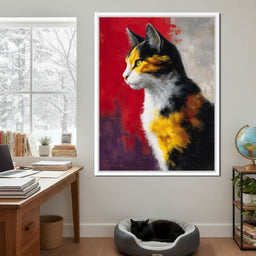 Golden Calico Cat Profile - NicheCanvas