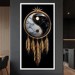 Golden Balance Dreamcatcher Marble - NicheCanvas