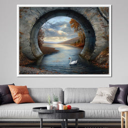 Swan's Passage - TooplesArt - NicheCanvas