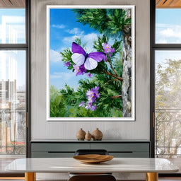 Butterfly Dance Among Blooms - NicheCanvas