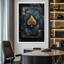 Golden Ace of Cosmic Dust - NicheCanvas