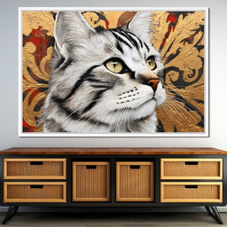 Regal Feline Elegance Captured - NicheCanvas