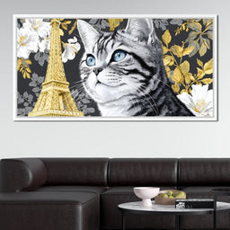 Feline Elegance Parisian Dreams - NicheCanvas
