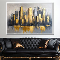 Golden Skyline Awakening - NicheCanvas
