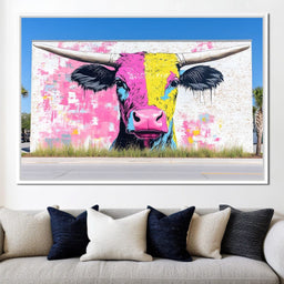 Street Art - Cute Horns - NicheCanvas
