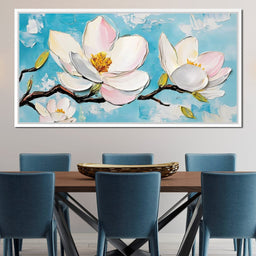 Blossoms on Cerulean Skies - NicheCanvas