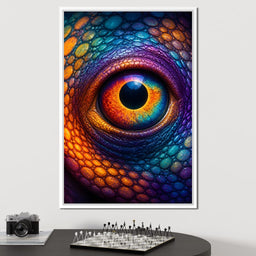 Prismatic Vision of the Ancient Reptile - NicheCanvas