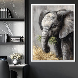 Gentle Giant Elephant Portrait - NicheCanvas