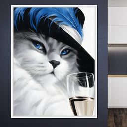 Glamour Feline Elegance - NicheCanvas