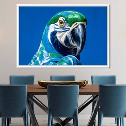 Parrot Portrait Vibrant View - NicheCanvas