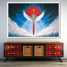 Celestial Guardian Sword - NicheCanvas