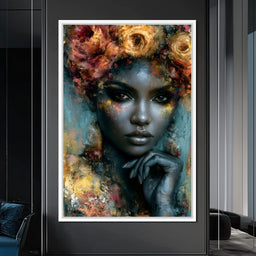 Gilded Petals Of Royal Grace - NicheCanvas