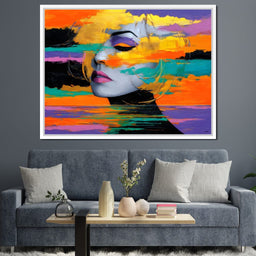 Chromatic Calm Portrait Drift - NicheCanvas