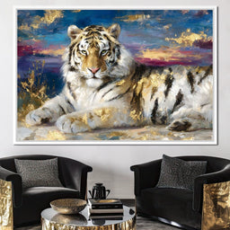 Golden Dawn Tiger Reverie - Neal Hackett - NicheCanvas