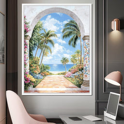 Tropical Archway Escape - NicheCanvas