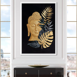 Golden Buddha Botanical Calm - NicheCanvas