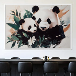 Panda Blissful Embrace - NicheCanvas