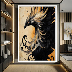 Phoenix of the Golden Dawn - NicheCanvas