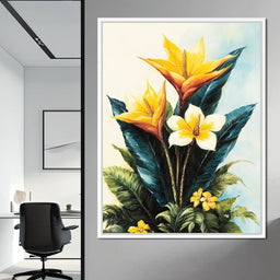 Tropical Petal Symphony - NicheCanvas