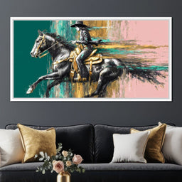 Golden Cowgirl Noir Star - NicheCanvas