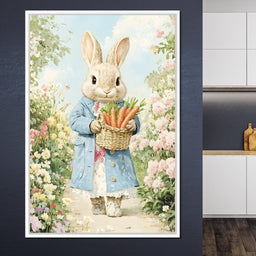 Bunny Harvest in Blossom Trail - NicheCanvas
