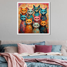 Cat Kaleidoscope - TooplesArt - NicheCanvas