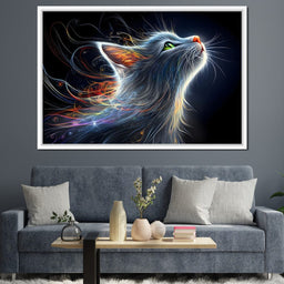 Whiskers of Celestial Flame - NicheCanvas