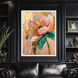 Modern Pink Flower - Wildrose Creations - NicheCanvas