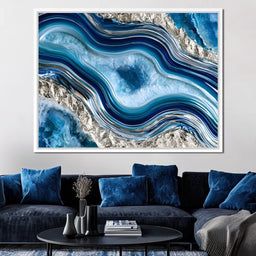Frozen Currents Of Liquid Metal - NicheCanvas