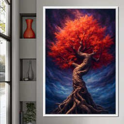 Fiery Crown of the Ancient Tree - NicheCanvas