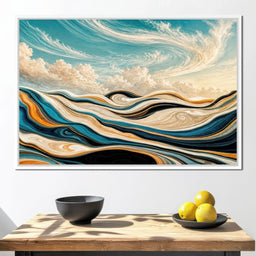 Marble Waves at Dawn - TooplesArt - NicheCanvas