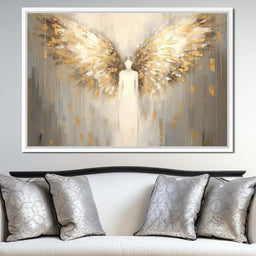 Heavenly Guardian Silhouette - NicheCanvas