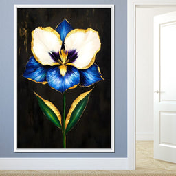 Golden Petals Midnight Serenade - NicheCanvas