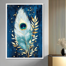 Peacock Plumage Radiance - NicheCanvas