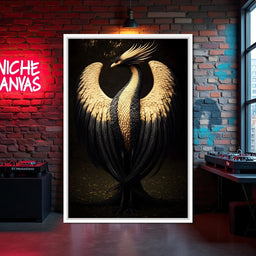 Golden Avian Majesty - NicheCanvas