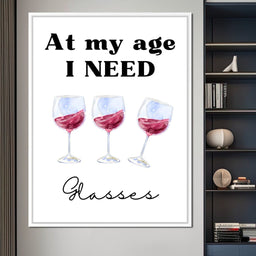 Aged To Perfection Wine Joke Poster - NicheCanvas