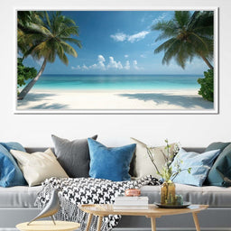 Tropical Tranquility Shoreline - NicheCanvas
