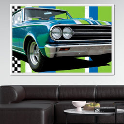 Vintage Racer Power Pop Vibe - Rider Art - NicheCanvas
