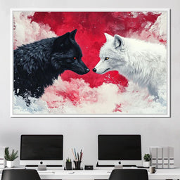 Standoff of the Wolves - NicheCanvas