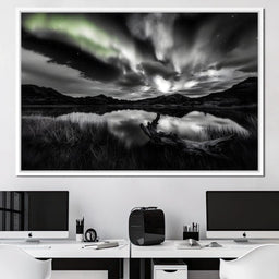 Eternal Wilderness Light Green Glow - NicheCanvas