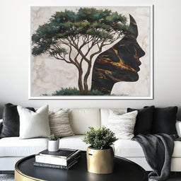 Majestic Silhouette Beneath Branches - NicheCanvas