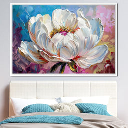 Alabaster Blossoming Petals - NicheCanvas