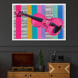 Vibrant Melodies Violon Unleashed - NicheCanvas