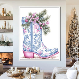 Holiday Cowboy Boot Bouquet - NicheCanvas