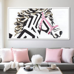 Zebra Stripes Lush Contrast - Alicia Smith - NicheCanvas