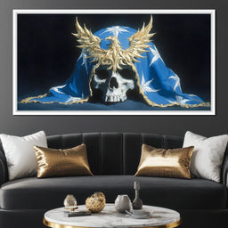 Gilded Phoenix Star Skull - NicheCanvas