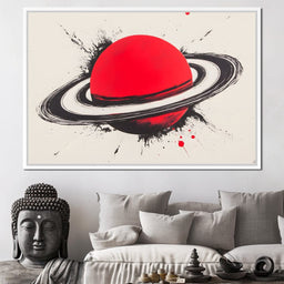 Planetary Vortex Saturn - NicheCanvas