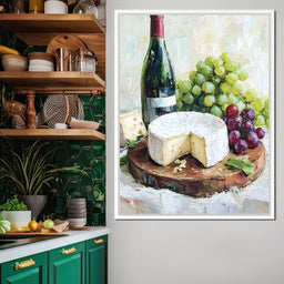 Wine and Cheese Delight - NicheCanvas
