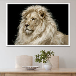Noble Lion Mane of the Silent Plains - NicheCanvas