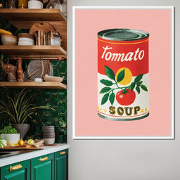 Vintage Tomato Soup Pop Icon - NicheCanvas